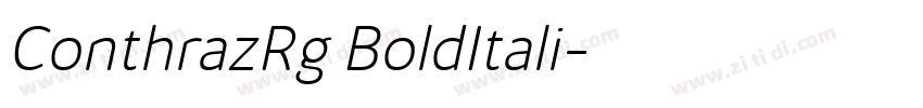 ConthrazRg BoldItali字体转换